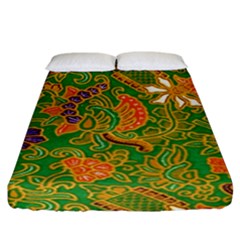 Art Batik The Traditional Fabric Fitted Sheet (california King Size) by BangZart