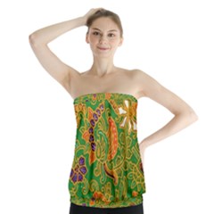 Art Batik The Traditional Fabric Strapless Top by BangZart