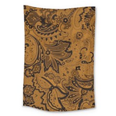 Art Traditional Batik Flower Pattern Large Tapestry