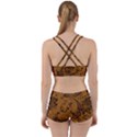 Art Traditional Batik Flower Pattern Work It Out Sports Bra Set View2