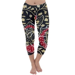 Art Batik Pattern Capri Winter Leggings 