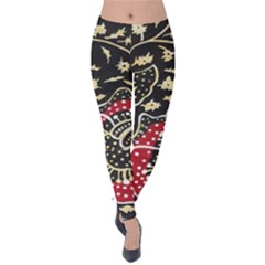 Art Batik Pattern Velvet Leggings by BangZart