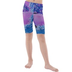 Rising To Touch You Kids  Mid Length Swim Shorts