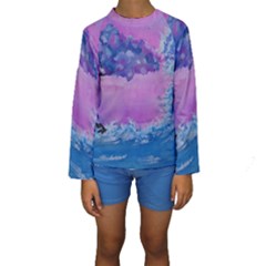 Rising To Touch You Kids  Long Sleeve Swimwear