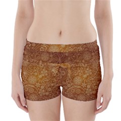 Batik Art Pattern Boyleg Bikini Wrap Bottoms