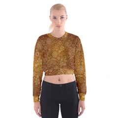 Batik Art Pattern Cropped Sweatshirt