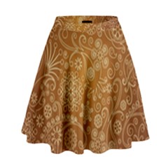 Batik Art Pattern High Waist Skirt