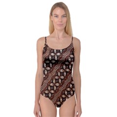 Art Traditional Batik Pattern Camisole Leotard 