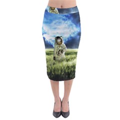 Astronaut Midi Pencil Skirt