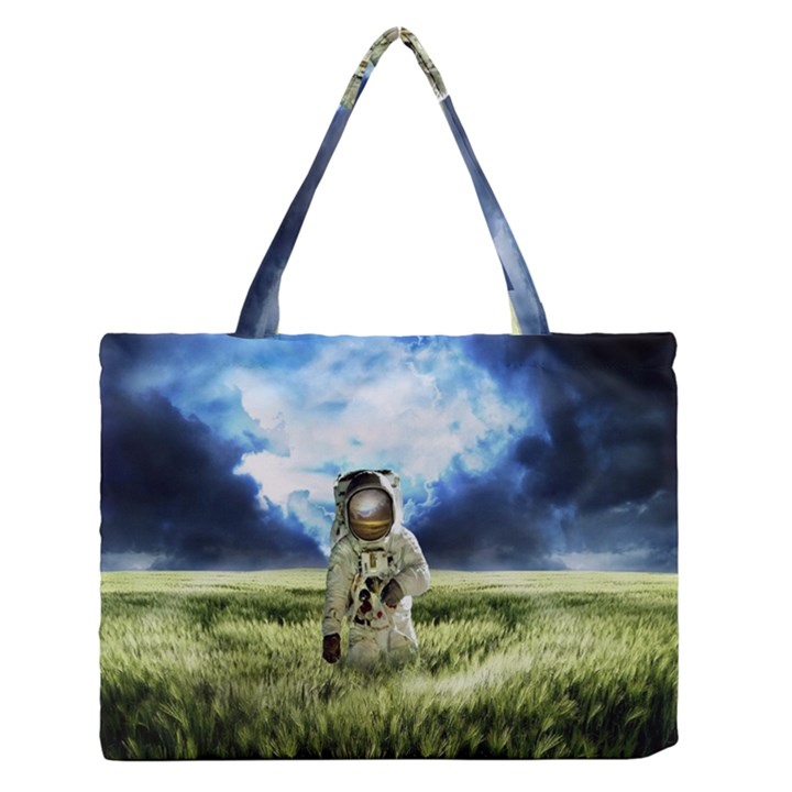 Astronaut Medium Zipper Tote Bag