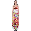 Abstract Colorful Heart Empire Waist Maxi Dress View1