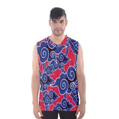 Batik Background Vector Men s Basketball Tank Top