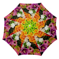 Colorful Flowers Straight Umbrellas by BangZart