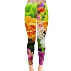 Colorful Flowers Leggings 