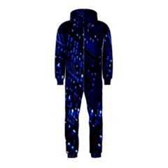 Blue Circuit Technology Image Hooded Jumpsuit (kids) by BangZart