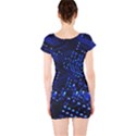 Blue Circuit Technology Image Short Sleeve Bodycon Dress View2