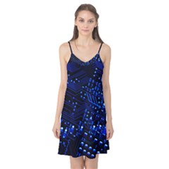 Blue Circuit Technology Image Camis Nightgown