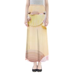 Sea Shell Pattern Full Length Maxi Skirt