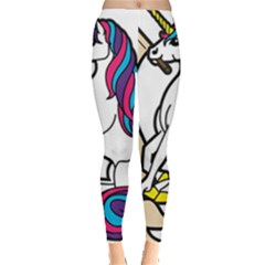 I Love Unicorn  Leggings  by ninabolenart