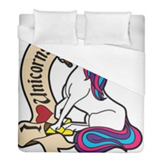 I Love Unicorn  Duvet Cover (full/ Double Size)