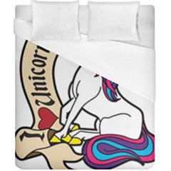 I Love Unicorn  Duvet Cover (california King Size)