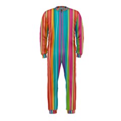 Colorful Striped Background Onepiece Jumpsuit (kids) by TastefulDesigns