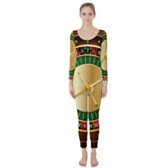 Casino Roulette Clipart Long Sleeve Catsuit