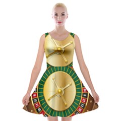 Casino Roulette Clipart Velvet Skater Dress