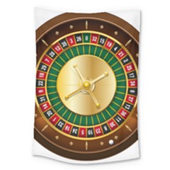 Casino Roulette Clipart Large Tapestry by BangZart