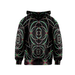 Abstract Spider Web Kids  Zipper Hoodie