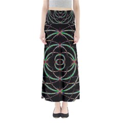 Abstract Spider Web Full Length Maxi Skirt