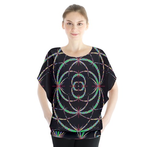 Abstract Spider Web Blouse by BangZart