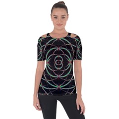 Abstract Spider Web Short Sleeve Top