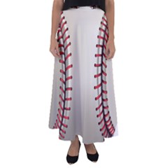 Baseball Flared Maxi Skirt by BangZart