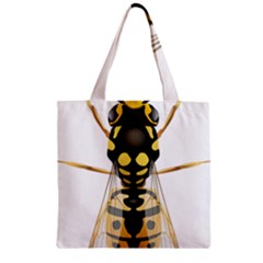 Wasp Zipper Grocery Tote Bag by BangZart