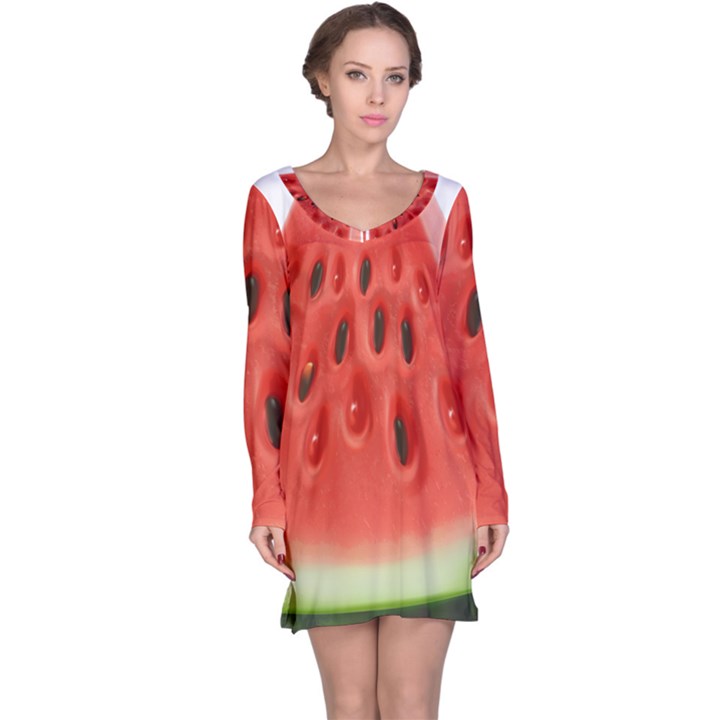 Piece Of Watermelon Long Sleeve Nightdress