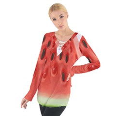 Piece Of Watermelon Tie Up Tee