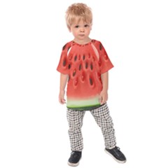 Piece Of Watermelon Kids Raglan Tee