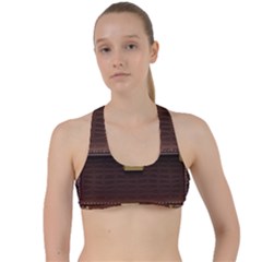 Brown Bag Criss Cross Racerback Sports Bra by BangZart