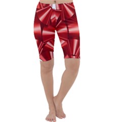 Red Bow Cropped Leggings 