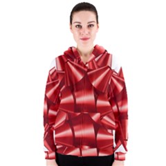 Red Bow Women s Zipper Hoodie by BangZart
