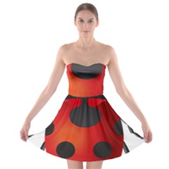 Ladybug Insects Strapless Bra Top Dress
