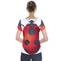 Ladybug Insects Short Sleeve Front Detail Top View2
