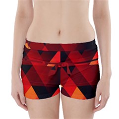Abstract Triangle Wallpaper Boyleg Bikini Wrap Bottoms