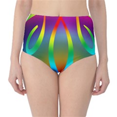 Colorful Easter Egg High-waist Bikini Bottoms