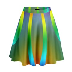 Colorful Easter Egg High Waist Skirt