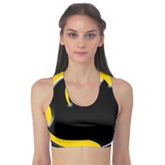 Black Rhino Logo Sports Bra by BangZart