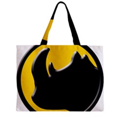 Black Rhino Logo Zipper Mini Tote Bag