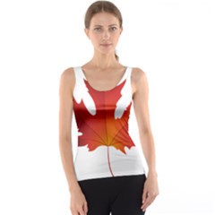 Autumn Maple Leaf Clip Art Tank Top