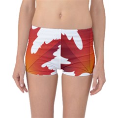 Autumn Maple Leaf Clip Art Boyleg Bikini Bottoms